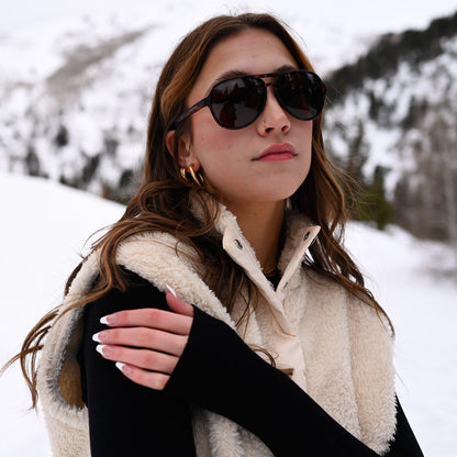 Aviator Crossover  - Amber Tortoise Polarized