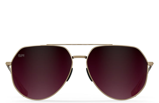 Tangle Free Aviator Hex - Cherry Fade Polarized