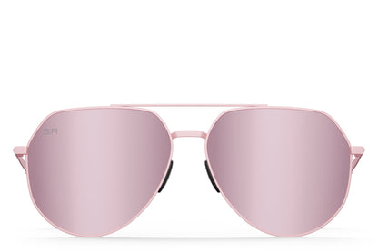 Tangle Free Aviator Hex - Rose Polarized