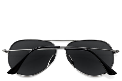 Tangle Free Aviator - Blackout Polarized