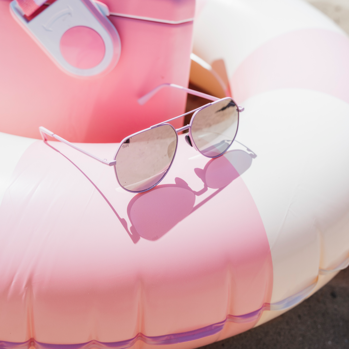 Tangle Free Aviator Hex - Rose Polarized